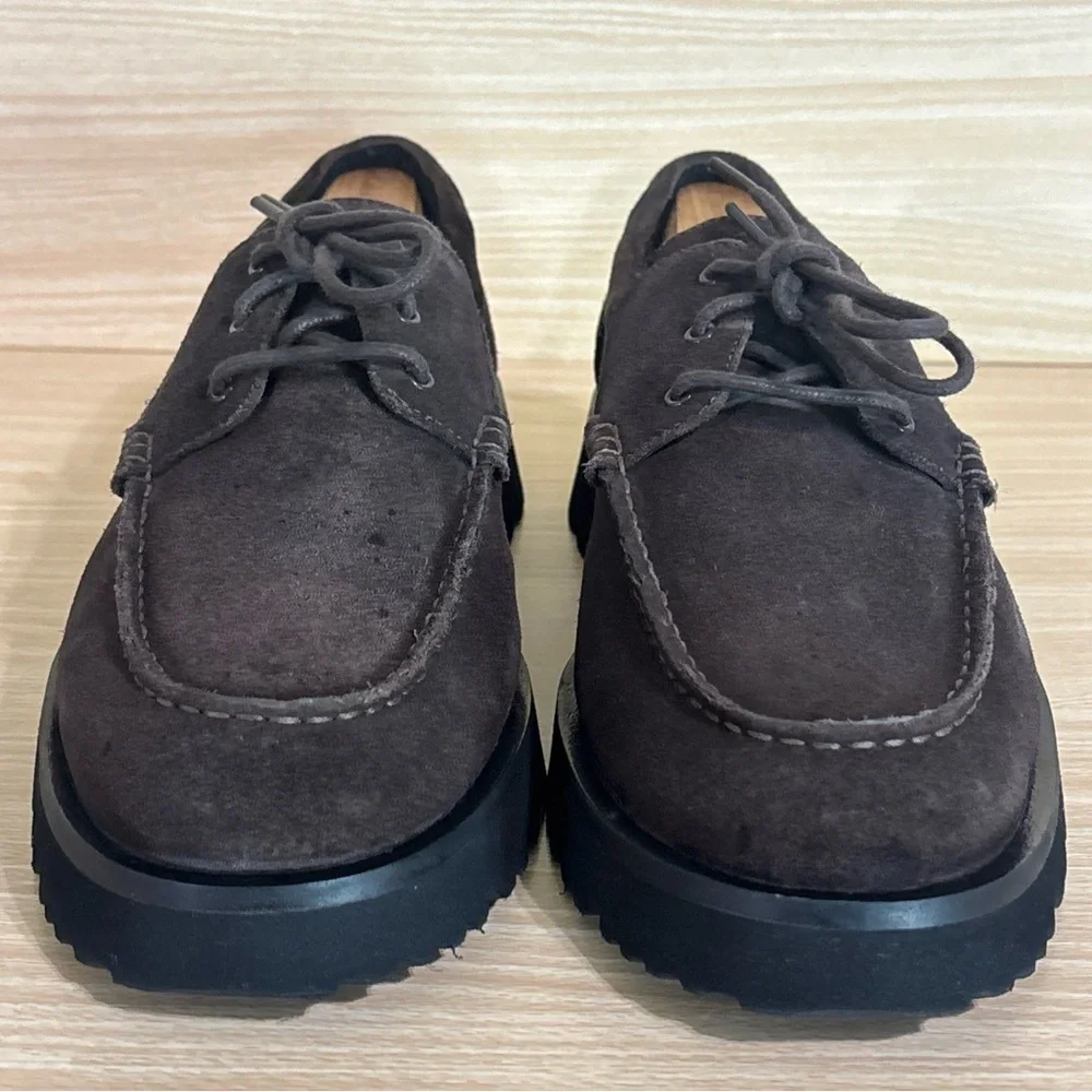 COS Chunky Suede Derby Shoes Dark Brown Men’s EU 45 US 12